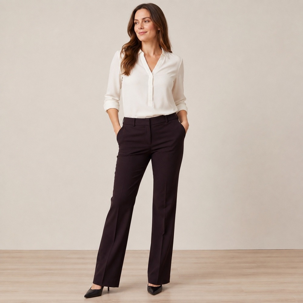 Banana Republic Martin Fit Brown Trouser Pants Women's Size 8 Straight Leg